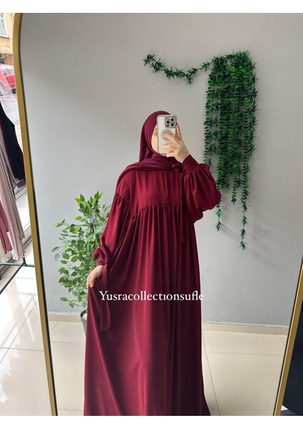 Tesettür Liza Elbise Kol Bağlamalı fırsatları