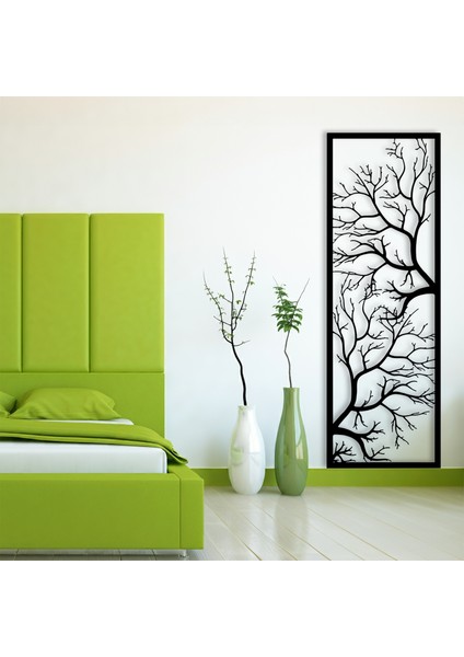 Kışın Sessizliğinde Kuruyan Ağaç Temalı Ahşap Duvar Tablosu