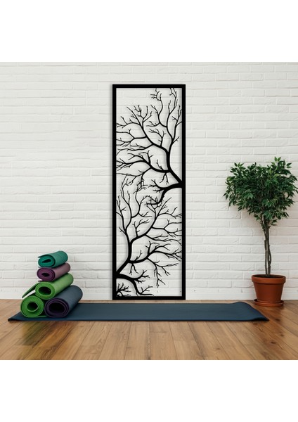 Kışın Sessizliğinde Kuruyan Ağaç Temalı Ahşap Duvar Tablosu modelleri