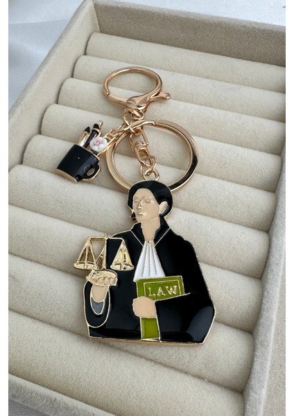 Altın Sarısı Avukat&adalet Temalı Çanta Aksesuarı Anahtarlık fırsatları