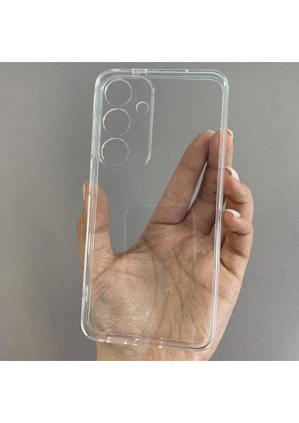 Samsung S25 Uyumlu Şeffaf Silikon Kamera Korumalı Kılıf