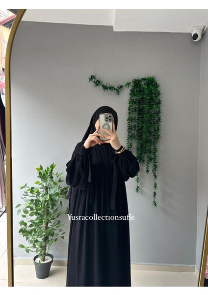 Tesettür Liza Elbise Kol Bağlamalı fırsatları