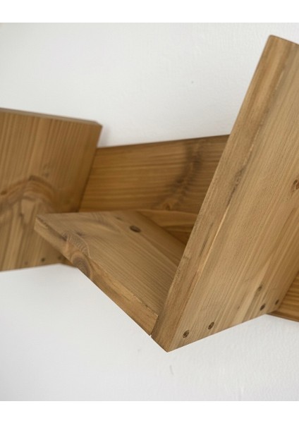 Doğal Ahşap Kitaplık, Dekoratif Tasarım Ahşap Vintage Kitaplık indirimleri