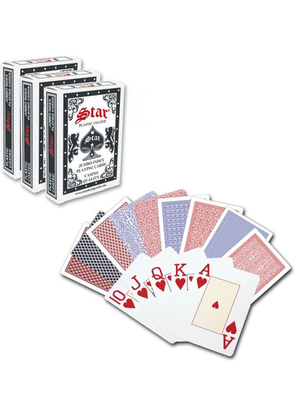 Black Jack Oyun Kağıdı Yarı Plastik