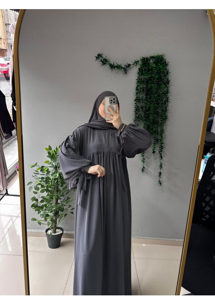 Tesettür Liza Elbise Kol Bağlamalı fırsatları