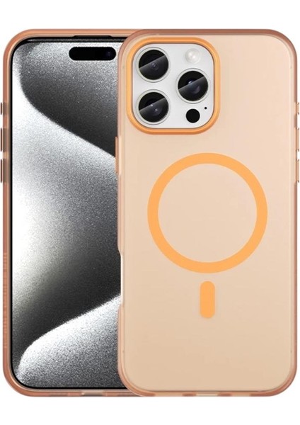 Iphone Uyumlu Metal Tuşlu Slim Mat Renkli Magsafe Destekli Kılıf