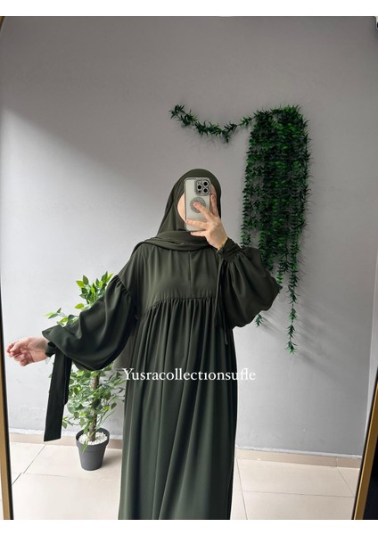 Tesettür Liza Elbise Kol Bağlamalı fiyatları