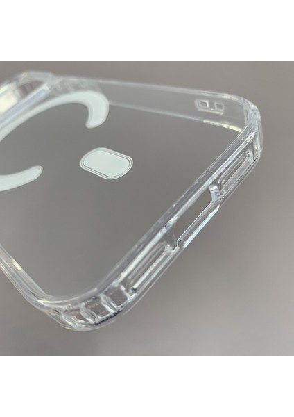 Iphone 17 Pro Max Uyumlu Şeffaf Beyaz Kamera Kısmı Açık Mika Sert Magsafe Kılıf modelleri