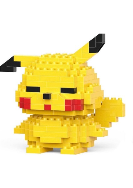 Pikachu 3D Yapboz Figürü (224PARÇA) | Nano Blok Koleksiyon Seti | Mini Bricks Hobi Oyuncak