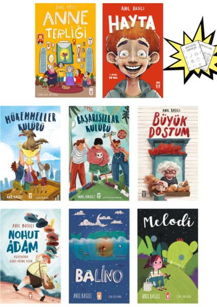 Boyamalı - Anne Terliği, Büyük Dostum, Başarısızlar Kulübü, Nohut Adam, Balino Anıl Basılı Kitapları modelleri