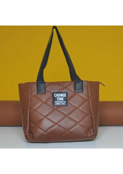 Kadın Kapitone Omuz Tote Çantası – Şık, Hafif ve Geniş Günlük Çanta