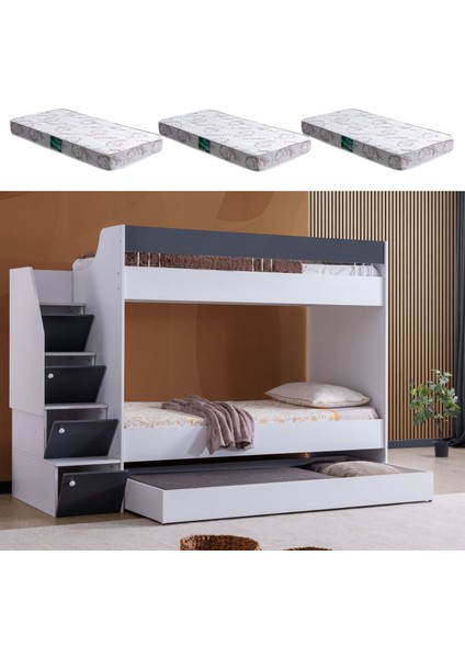 Ranza, Martin Yavrulu Ranza - Antrasit 3 Adet Comfort Yatak