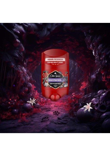Night Panther Erkekler Için Deodorant Stick 50 ml ve 150 Deodorant + Nıvea Dudak Kremi Renksiz fırsatları