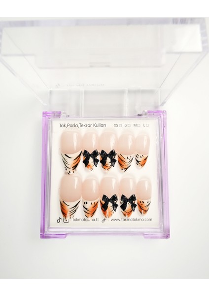 10'lu Ten Uzun Badem UBD1556 Tekrar Kullanılabilir El Yapımı Protez Takma Tırnak Ten Rengi-M modelleri