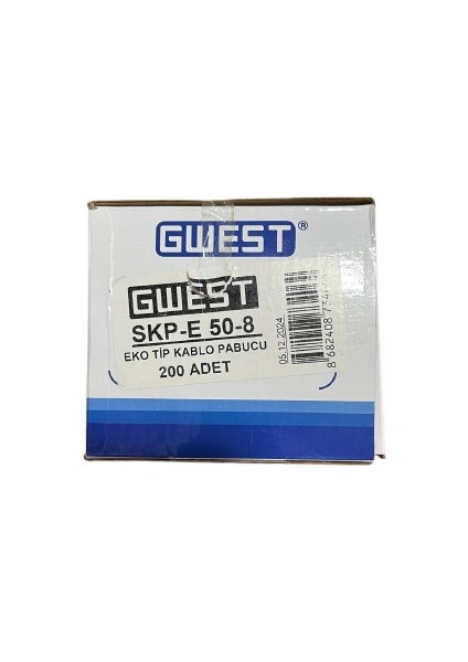 Eko Tip Kablo Pabucu Skp-E 50-8 Adet 200 fiyatları