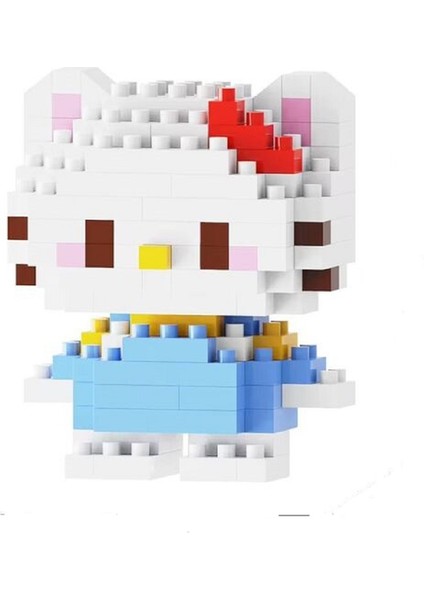 Hello Kitty Sanrio 3D Yapboz Figürü (136 Parça) | Nano Blok Mini Bricks Seti Koleksiyon