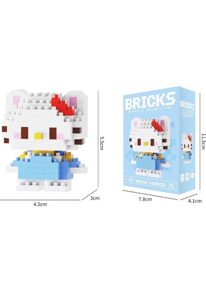 Hello Kitty Sanrio 3D Yapboz Figürü (136 Parça) | Nano Blok Mini Bricks Seti Koleksiyon fiyatları