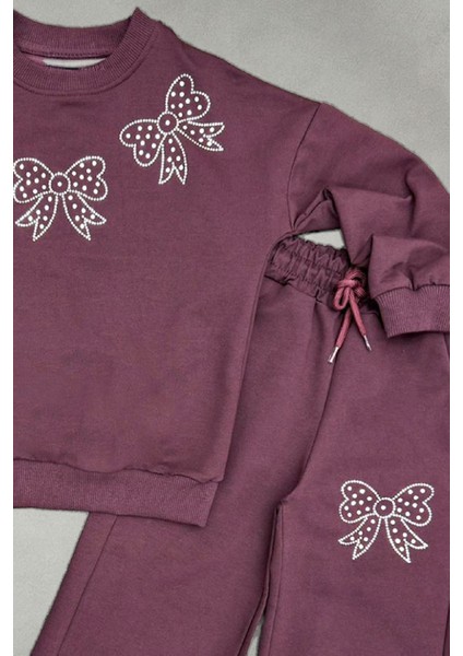 Kız Çocuk Taş Fiyonk Baskılı-2 Iplik-Alt-Üst Takım-5-12 Yaş 12436 fiyatları