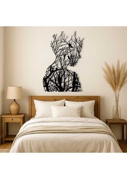 Içimde Büyüyen Ağaçlar Temalı Ahşap Duvar Tablosu modelleri