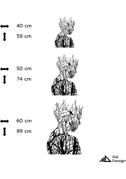 Içimde Büyüyen Ağaçlar Temalı Ahşap Duvar Tablosu indirimleri
