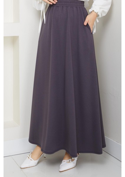 Gri Oyssho Kumaş Kadın Etek Beli Lastikli 38 40 42 44 46 48 Bedenlere Uyumludur. fiyatları