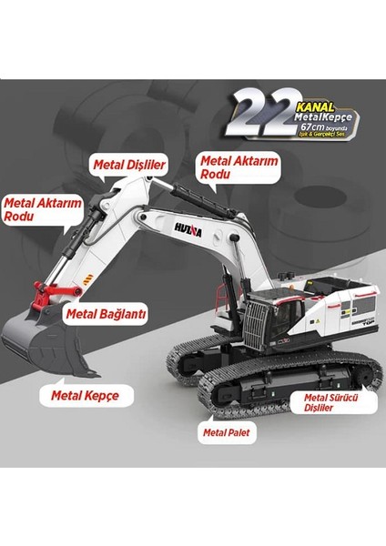 1594 1/14 Metal Ekskavatör