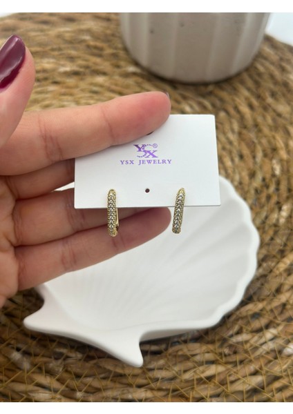 Kare Taşlı 316L Çelik Küpe modelleri