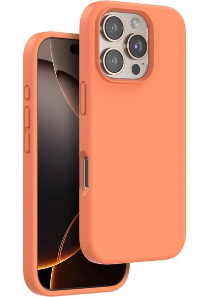 iPhone 16 Pro Max Home Magsafe Kapak - TURUNCU-(5796)