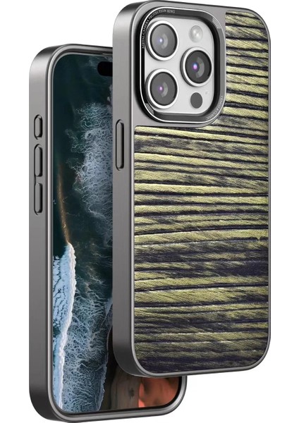 iPhone 14 Pro Max Wave Kapak - Koyu KAHVE-(5796)