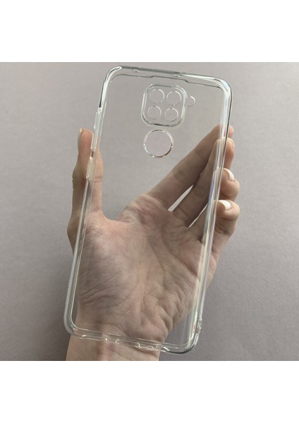 Xiaomi Note 9 Uyumlu Şeffaf Silikon Kamera Korumalı Kılıf