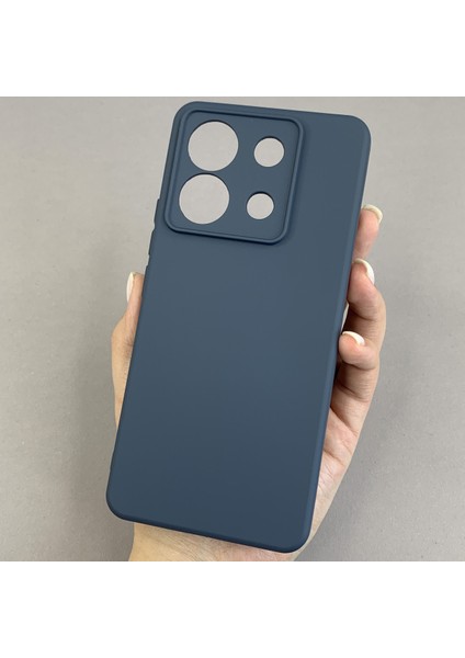 Xiaomi Note 13 Pro 5g Uyumlu Lacivert Silikon Esnek Kamera Korumalı Kılıf