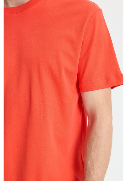 Unisex Relax Fit Rahat Kesim %100 Pamuk Yumuşak Dokulu Hafif Kalın Nar Bisiklet Yaka Tişört modelleri