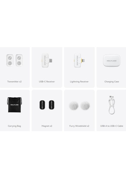 Lark A1 Combo 2 Kişilik Kablosuz Mikrofon (Beyaz) fiyatları