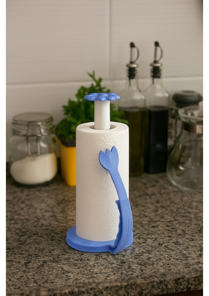 Rulo Havluluk – Ergonomik Tutacaklı, Mutfak Tezgahı Için Pratik Kağıt Havlu Tutucu