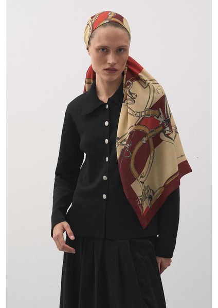 Desenli Modal Şal Hamhara Bordo fiyatları