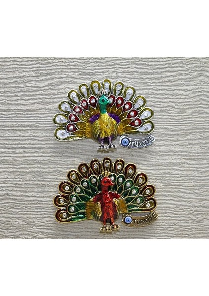 Swaroski Tavuskuşu Magnet ALK3852 ( Lisinya )