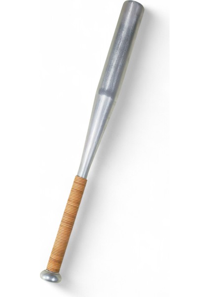 Vintage Metal Beyzbol Sopası – Deri Saplı Dekoratif Aksesuar