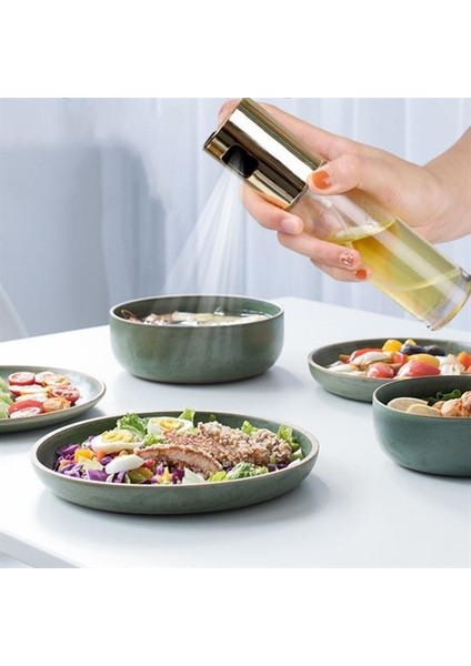 100ML Kapasiteli Şeffaf Spreyli Yağdanlık Sosluk Yağ Püskürtücü Yağ Şişesi (5361) modelleri