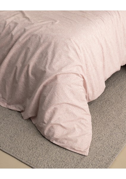 Alida Tek Kişilik %100 Pamuk Ranforce Baskılı Nevresim Takımı - Pudra fiyatları