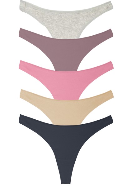 Yohannesclub, Kadın, Pamuklu Basic Tanga Külot, 5'li Paket, Extra Esnek fiyatları