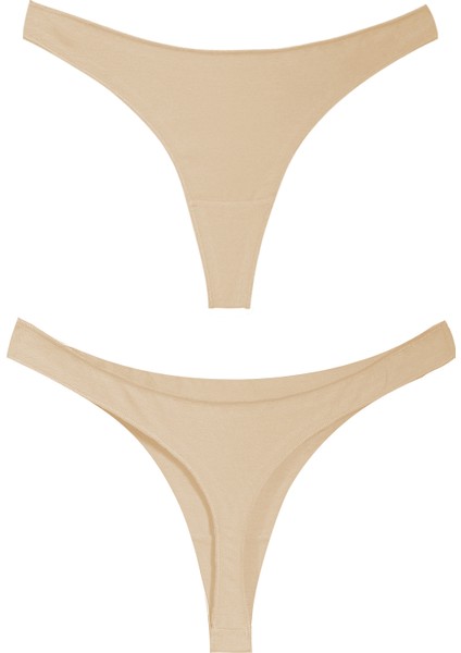 Yohannesclub, Kadın, Pamuklu Basic Tanga Külot, 5'li Paket, Extra Esnek