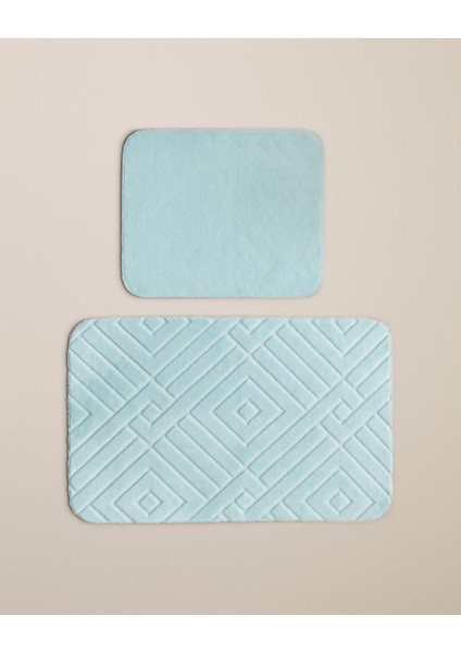 Twillow Banyo Paspası Seti Açık Mavi 60X80 cm + 40X60 cm (13.11.2025)