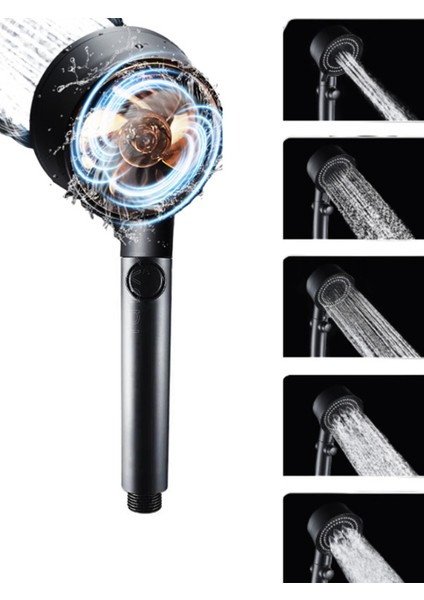 Duş Başlığı Pervaneli Serinletici Tasarım 5 Modlu (5361) fırsatları