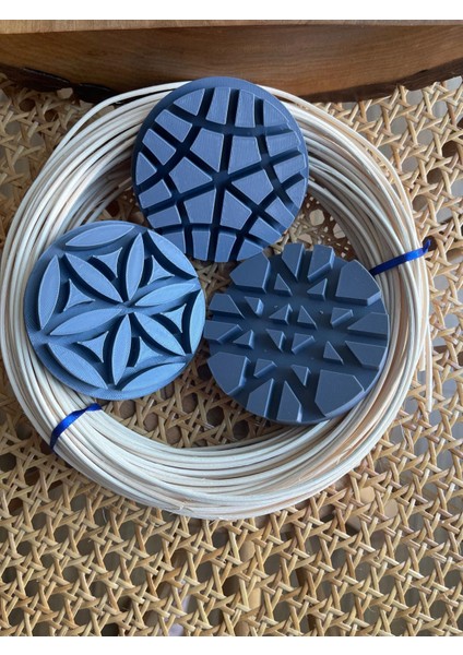 Rattan Core Doğal Bambu Çubuk 2 mm 100 gr ve 3 Adet 8 cm Küçük Boy, Rattan Örme Kalıbı 2 Si Birlikte fırsatları