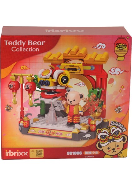 P881006 Panlos Çin Ejderhası Ile Teddy 254 Parça Block Oyuncak