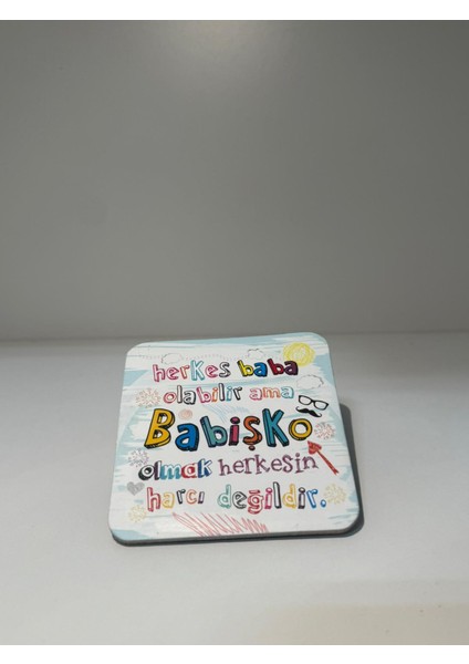 Dekoratif Bardak Altlığı 6'lı Babişko modelleri