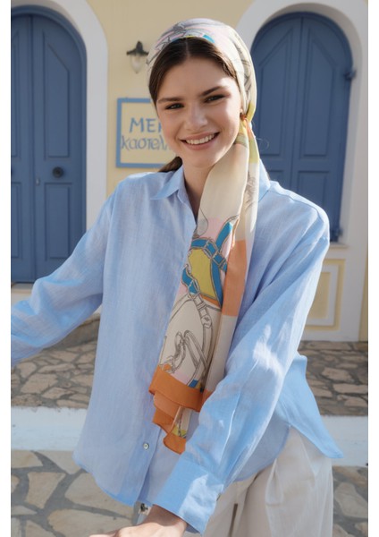 Desenli Modal Şal Hamhara Turuncu fiyatları