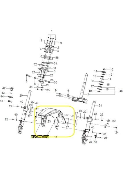 ADV125 Ön Çamurluk Beyaz fiyatları
