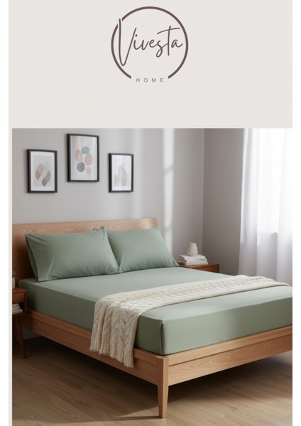 Tek Kişilik Lastikli Çarşaf Seti 100×200 + 50×70 Yastık Kılıfı – Yumuşak, Nefes Alan, Dayanıklı Kumaş