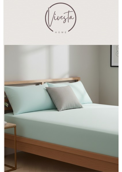 Tek Kişilik Lastikli Çarşaf Seti 100×200 + 50×70 Yastık Kılıfı – Yumuşak, Nefes Alan, Dayanıklı Kumaş